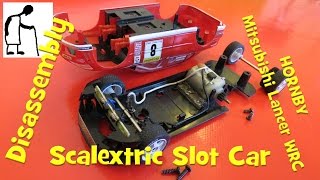 Disassembly HORNBY Mitsubishi Lancer WRC slot car