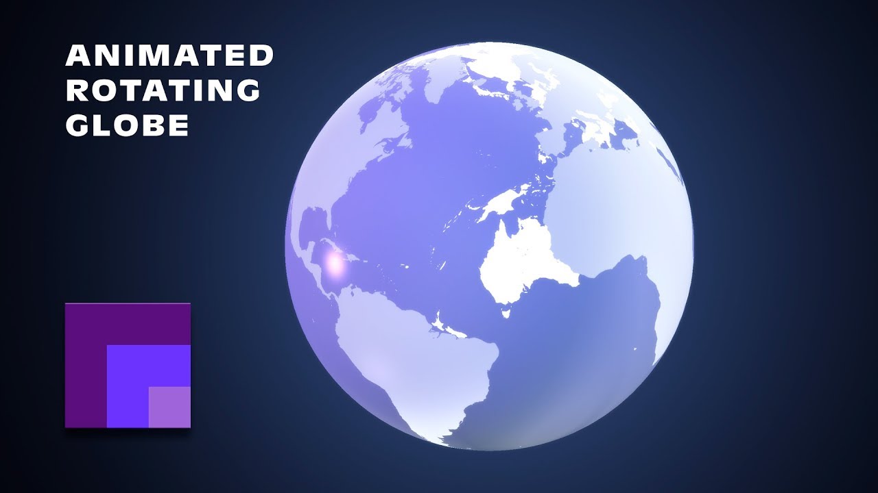 Photoshop CS6 3D Animation Rotating Transparent Earth Globe YouTube