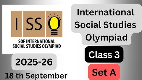 #FavFive | SOF International Social Studies Olympiad Class 3 Set A 2025-26 | ISSO | #isso | #class3