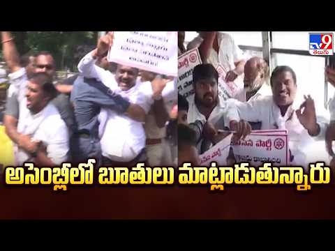 అసెంబ్లీలో బూతులు మాట్లాడుతున్నారు : Janasena Shankar Goud - TV9 - TV9