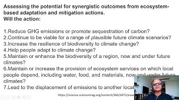 16   Ecosystem Based Mitigation and Adaptation