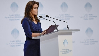 HRH Princess Haya talks about the future of humanitarian aid at the World Government Summit in Dubai