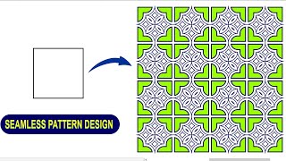 Seamless pattern design in CorelDRAW using contour option | Coreldraw tutorial | Graphic design
