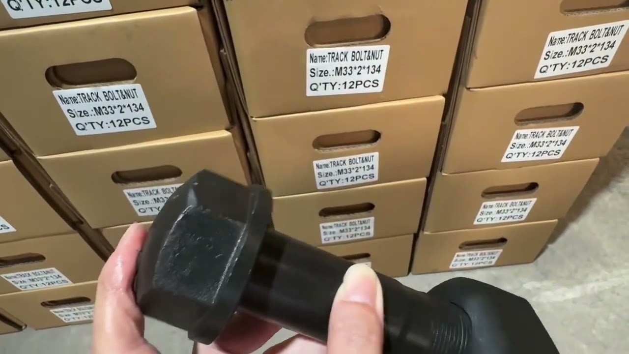 PC2000 track shoe bolt and nut grade 12.9