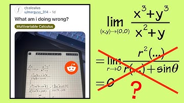 What am I doing wrong? Limit of a multivariable function vs polar coordinates Reddit r/calculus