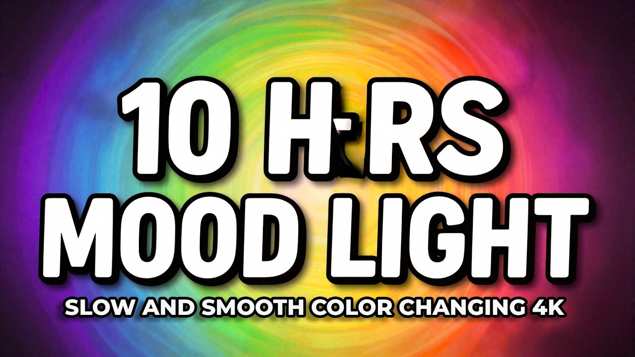 10 Hours Rainbow RGB LED Lights | Slow and Smooth Color Changing Screen ...