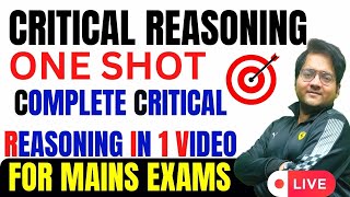 Critical Reasoning Complete in One Video | Critical Reasoning One Shot | Critical Reasoning Harshal