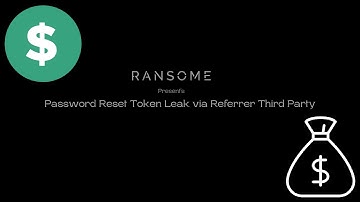 Password Reset Token Leak via Referrer Third Party | P4-P5 | Bug Bounty Series - EP 06 | Ran$ome