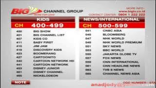Channel List BIG TV