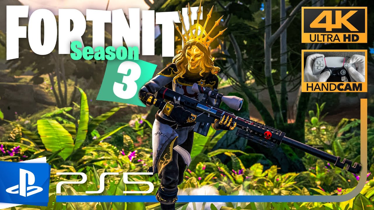 Fortnite Chapter 04 Season 3 (PS5) Gameplay + DualSense Controller Cam