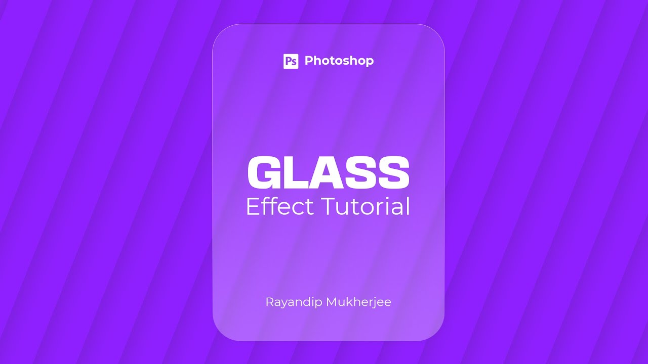 How to make Glass Effect within 5 minutes Tutorial YouTube