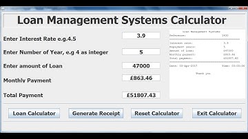 How to Create  Loan Management System in Eclipse using Java