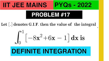 The value of integral from o to 1 [-8x^2 +6x -1]dx is equal to( [ . ] is  greatest integer function)