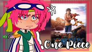 •|Marines React to Luffy One Piece Live Action|•// Gacha Club 🇧🇷/🇺🇸