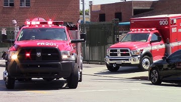 LAFD Fast Response 201, Rescue 900 (x2)