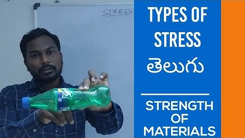 STRESS | Types of Stress | Strength of Materials | Tensile, Compressive and Shear Stress | Telugu