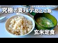 【四毒ぬき 献立】日本古来の食事が日本人の体を活かす！ビタミンＢ豊富な玄米とミネラル豊富なみそ汁で夏バテしらず！つきつめるとコレだった！