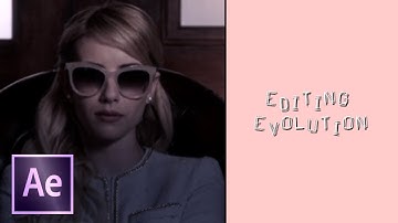 my AFTER EFFECTS editing evolution