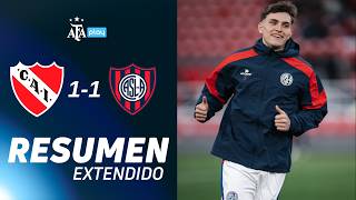Independiente 1-1 San Lorenzo Resumen Extendido Fecha 9