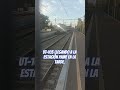 automotor UT-103 llegando a la estación Paine en la tarde
