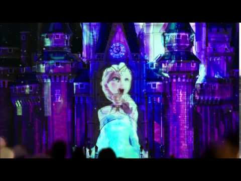 アナと雪の女王 かっこいいプロジェクションマッピング 面白いCM フローズンフォーエバー アナとエルサのフローズンファンタジー 東京ディズニーランド