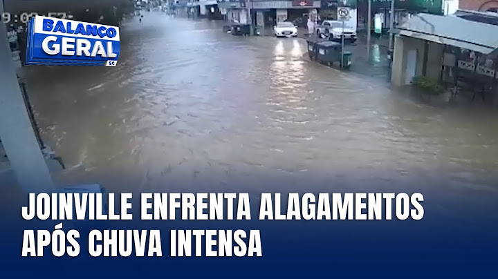 Chuva intensa provoca alagamentos em Joinville e preocupa moradores