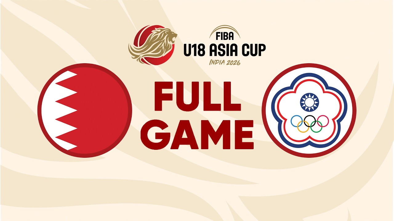 Qualif. to Quarter-Finals | Bahrain v Chinese Taipei | Full Basketball Game | FIBA U18 Asia Cup 2026