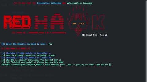 Red Hawk Information Gathering & Vulnerability Scanning.