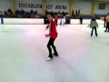 Grapevine on figure skates (self taught)