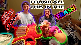 HUGE GARBAGE HAUL! Pt. 1  All 100% FREE!!  FOUND A BOOK WORTH OVER $100 DOLLARS! 😱