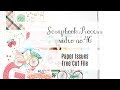 Scrapbook process video no.46 / Paper Issues - FREE CUT FILE