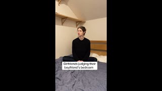 Girlfriends judging their boyfriend’s bedroom