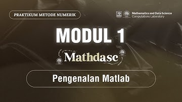 MODUL 1 MENU : Pengenalan Matlab