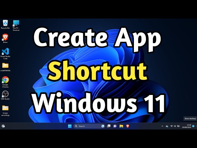 How to create Desktop Shortcut for  Studio on Windows PC 