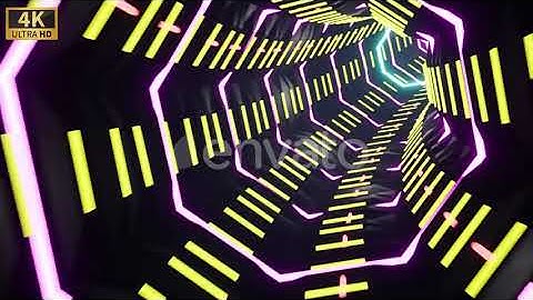 Unreal Engine VJ Loop Lights Tunnel 4K Pack