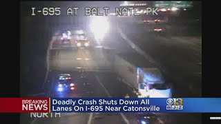 Deadly Crash Shuts Down All I-695 Lanes