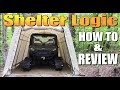SHELTER LOGIC  HOW TO and REVIEW. Assembling A Temporary Shelter At Our Off Grid Homestead