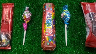 oddly satisfying video|unpacking lollipop|Asmr|yummy rainbow unpacking|#short#viral#satisfying#sweet