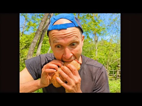 Survival Skills: Cooking a Hot Dog in the Wild. Bushcraft. Camping Survival Skills: Cooking a Hot Dog in the Wild. Bushcraft. Camping