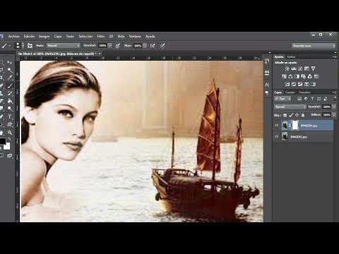 Unir dos fotos en photoshop