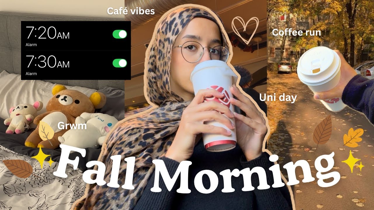 Осенняя университетская утренняя рутина 🍂🍄☕ || Дневники университета (19)