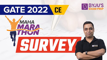 GATE 2022 | Civil Engineering |  SURVEY | Complete Revision