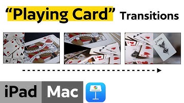 Setting Up Fun Playing Cards Transitions in Apple Keynote Presentation