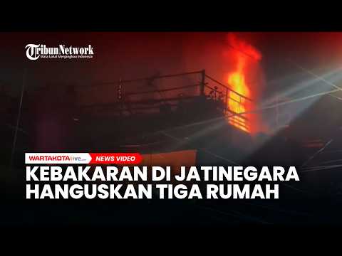 Kebakaran di Jatinegara Hanguskan Tiga Rumah, Diduga Akibat Korsleting Listrik