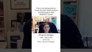 From not being able to finish the SAT math section to achieving a near PERFECT score!
