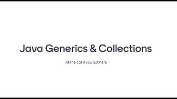 Java Collections & Generics. ИТМО Программирование. 2021 11 23