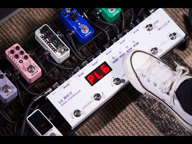 Програмований футконтроллер для гітарних педалей ефектів MOOER Pedal Controller L6 MKII