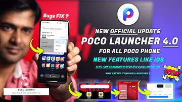 Official Poco Launcher 4.0 Fifth update with bug fixes & more Smoothness ? Animations Speeds 4GB ?