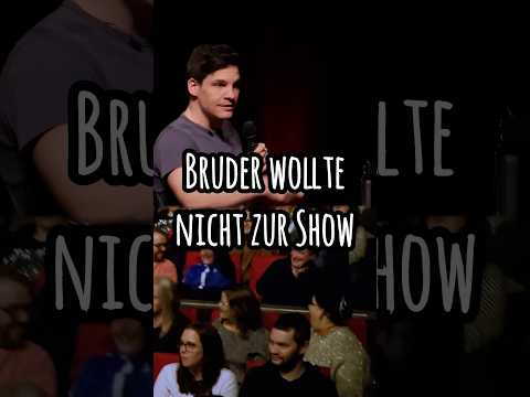 Er wollte nicht zur Show!