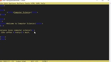 W4 - Text editing with emacs